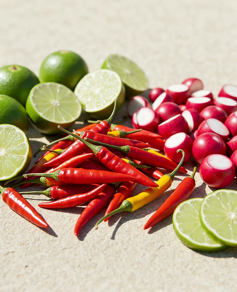 Ingredientes frescos para una nutrición balanceada